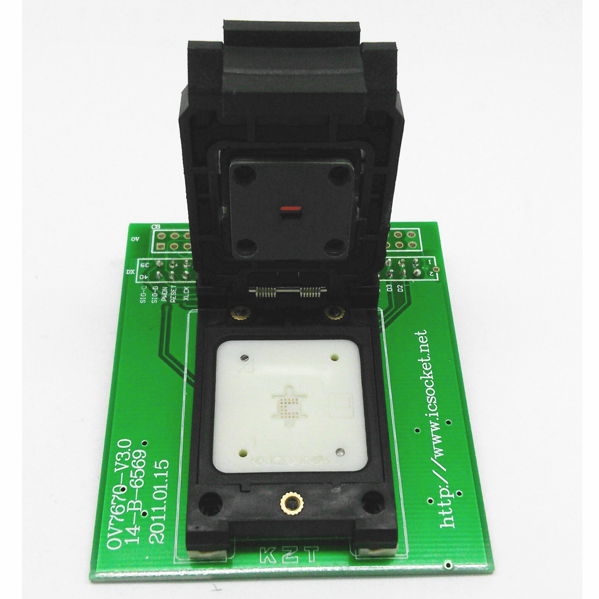 度信接口 OV7670-P 攝像頭芯片翻蓋探針測試座