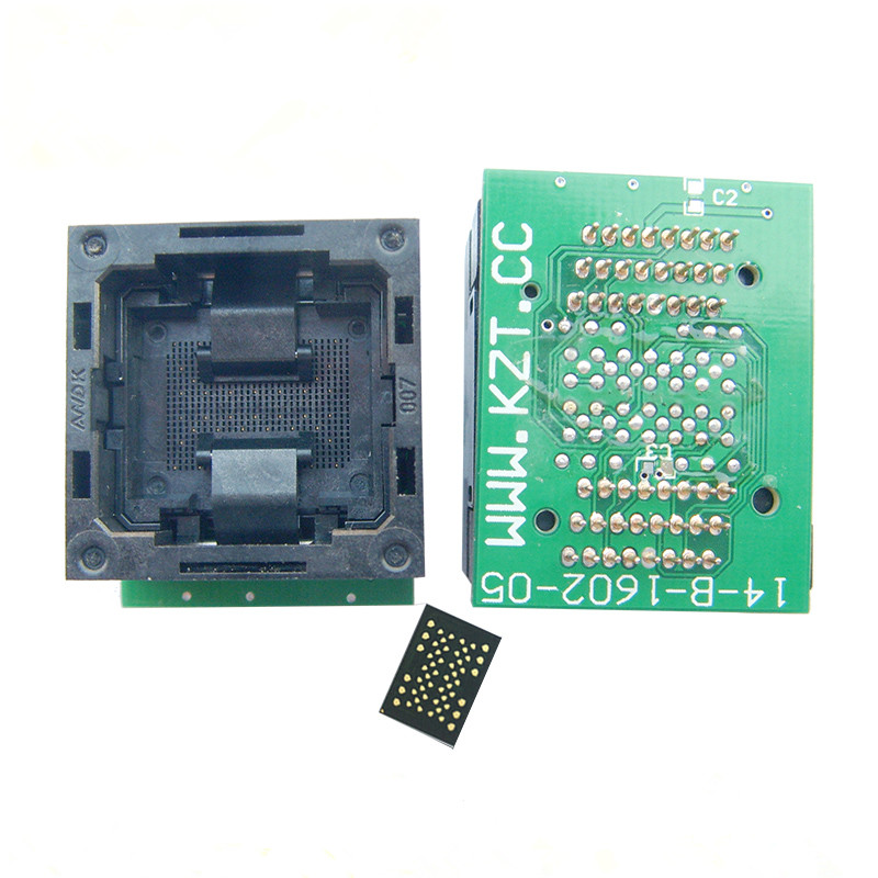 LGA52-1.0下壓彈片轉DIP48芯片測試座