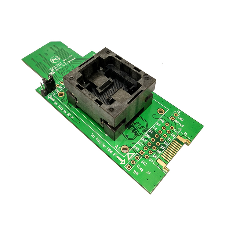 EMMC153/169下壓彈片轉SD芯片測試座