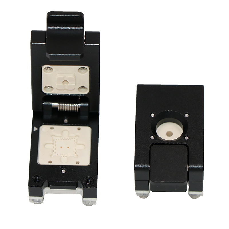 定制QFN73-0.5-7×7×0.85翻蓋探針測試座老化座燒錄座夾具