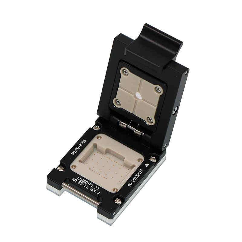 定制 LGA30封裝 射頻(pín)芯片 測試座 測試夾具 10G高頻(pín)socket