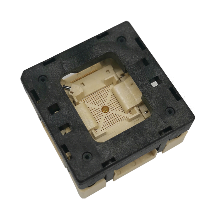 QFN68pin-0.35mm-7*7mm芯片下壓老化測試座