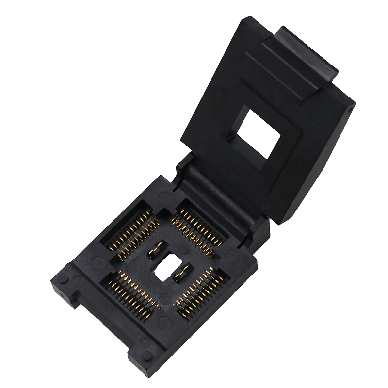 QFN48pin-1.0mm-16.7x16.7mm翻蓋老化測試座