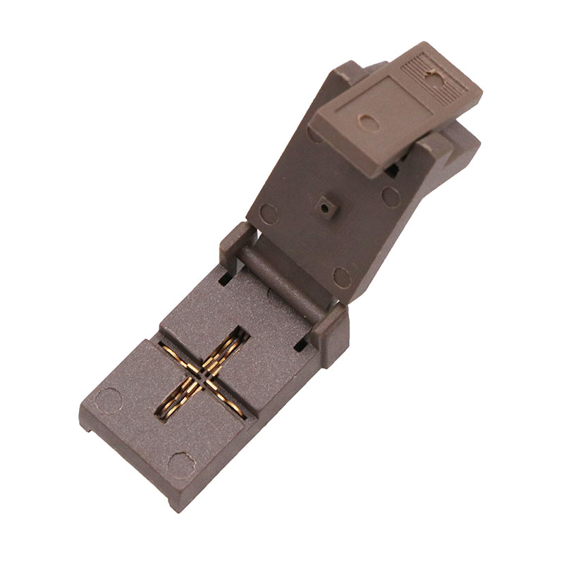 DFN6pin-0.65mm-2x2mm翻蓋彈片老化測試座