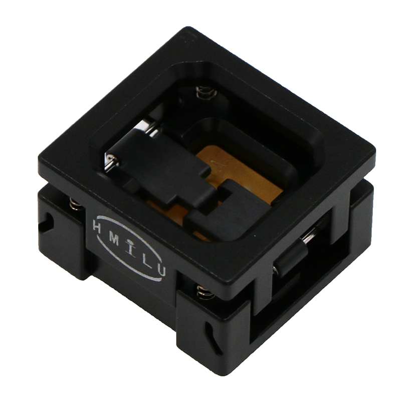 定制晶振3215-8pin-0.85mm-3.2x1.5mm下壓合金頂窗式測試座
