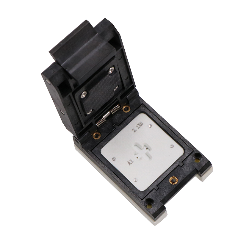 定制電感SMD2pin-5.25x2.16塑膠翻蓋探針測試座