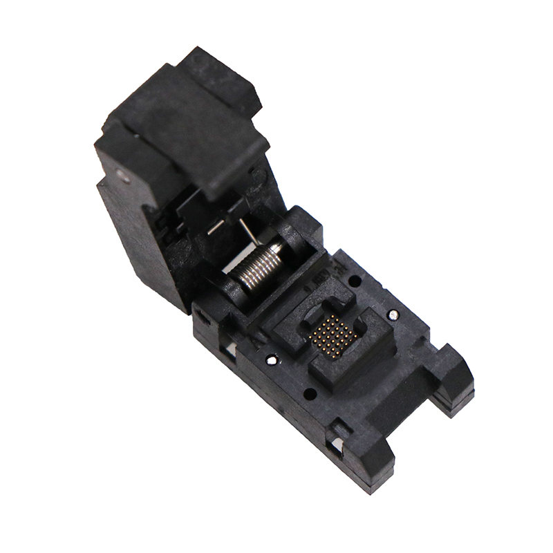 定制WLCSP36pin-0.4mm-2.487x2.541mm塑膠翻蓋晶振測試座