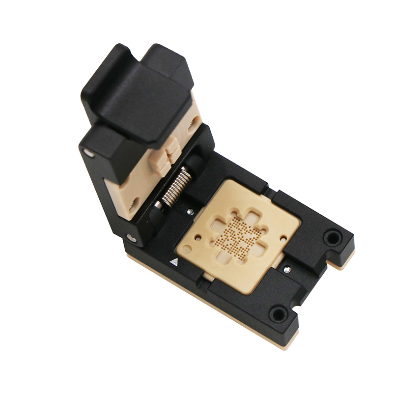 BGA132pin-0.4mm-5.4x5.8mm合金翻蓋探針芯片測試座
