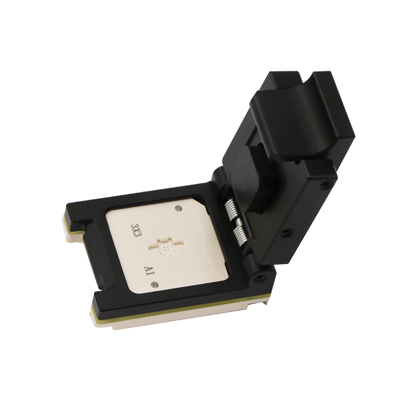 QFN24pin-0.35mm-3.0x3.0mm合金翻蓋探針芯片測試座