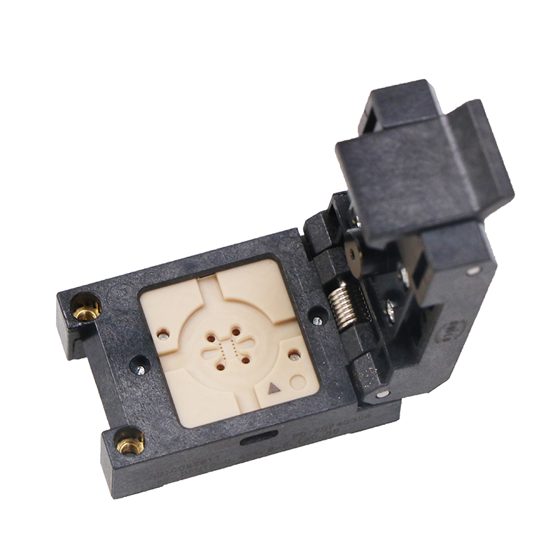 DFN10pin-0.4mm-1.8x2.1mm塑膠翻蓋探針芯片老化座